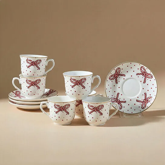 Karaca Bowie 6 Kişilik Kahve Fincan Takımı 80 ml