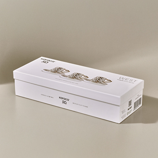 Karaca West 6 Kişilik Kahve Fincan Takımı 90 ml