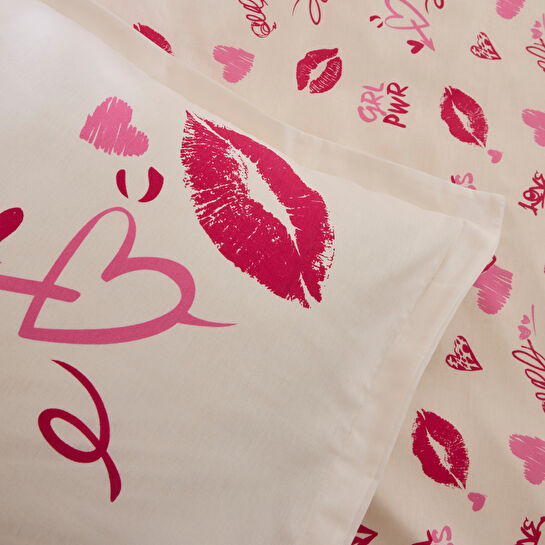 Karaca Home Luvio %100 Pamuk Çift Kişilik Nevresim Takımı Pembe