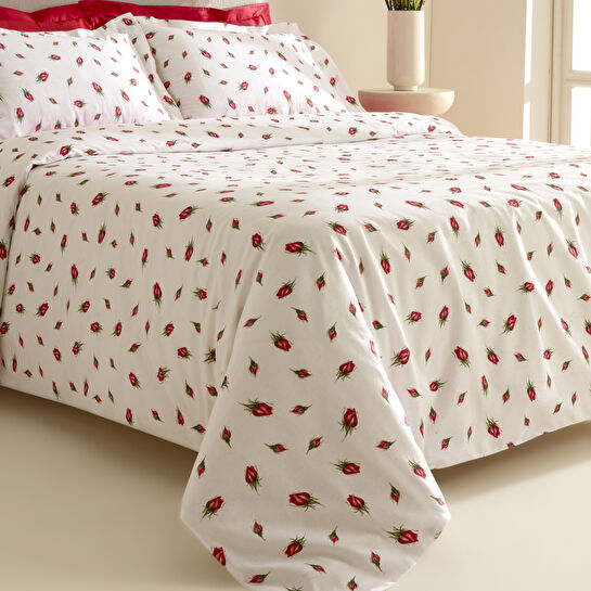 Karaca Home Aurelius %100 Pamuk Çift Kişilik Nevresim Takımı Kırmızı