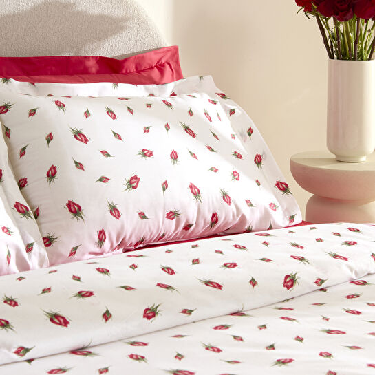Karaca Home Aurelius %100 Pamuk Çift Kişilik Nevresim Takımı Kırmızı