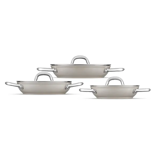 Jumbo Swiss Crystal Bej 6 Parça Sahan Seti