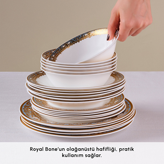 Karaca Royal Opal 24 Parça 6 Kişilik Yemek Takımı