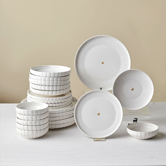 Karaca Stream Bone Pumpkin 24 Parça 6 Kişilik Yemek Takımı