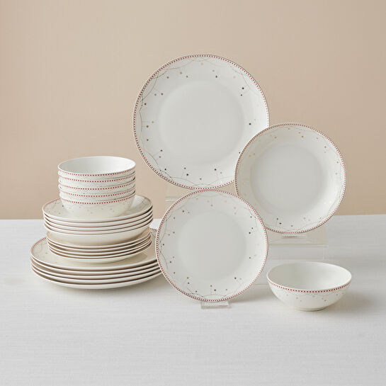 Karaca Elegance Bone Festival 24 Parça 6 Kişilik Yemek Takımı