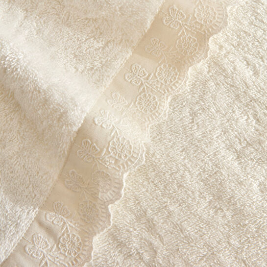 Karaca Home Artisan Cluster %100 Pamuk El Havlusu Ekru 30x50 cm