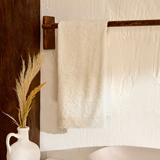 Karaca Home Artisan Demeter %100 Pamuk El Havlusu Ekru 30x50 cm