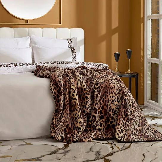 Karaca Home Savanna Çift Kişilik İspanyol Battaniye Kahverengi