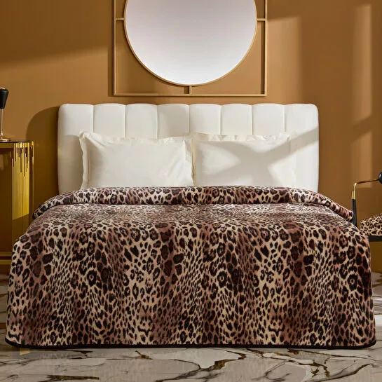 Karaca Home Savanna Çift Kişilik İspanyol Battaniye Kahverengi