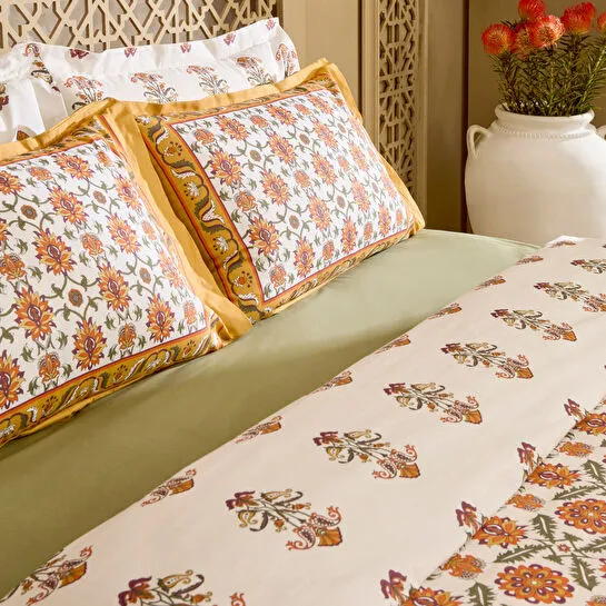 Karaca Home Zahara Çift Kişilik Nevresım Takımı Hardal