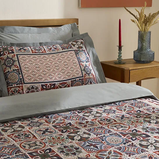 Karaca Home Tessera %100 Pamuk Çift Kişilik Nevresim Takımı Mint