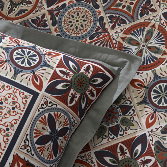 Karaca Home Tessera %100 Pamuk Çift Kişilik Nevresim Takımı Mint