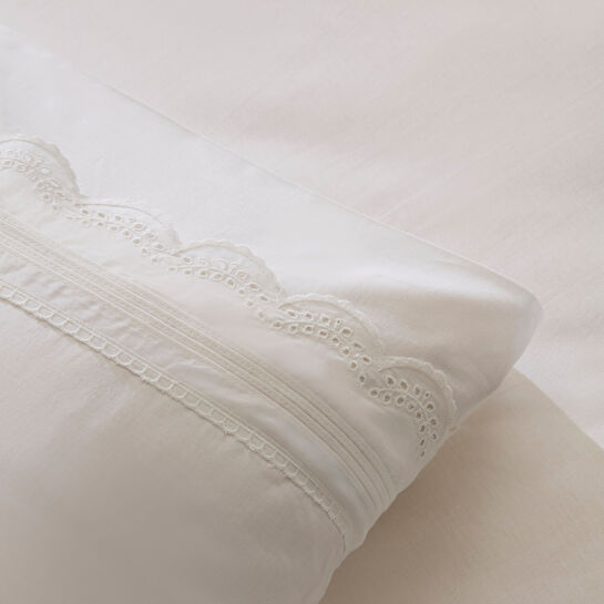 Karaca Home Ovelın Çift Kişilik Nevresim Takımı Beyaz