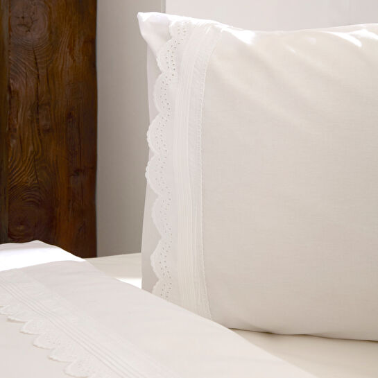 Karaca Home Ovelın Çift Kişilik Nevresim Takımı Beyaz