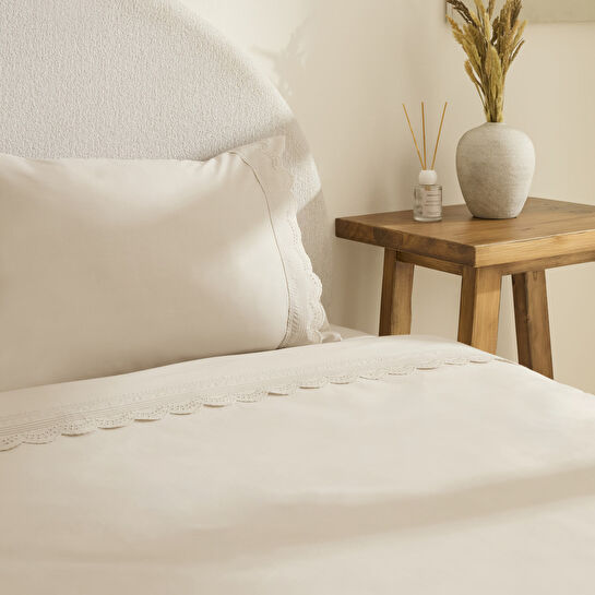 Karaca Home Ovelin Çift Kişilik Nevresim Takımı Bej