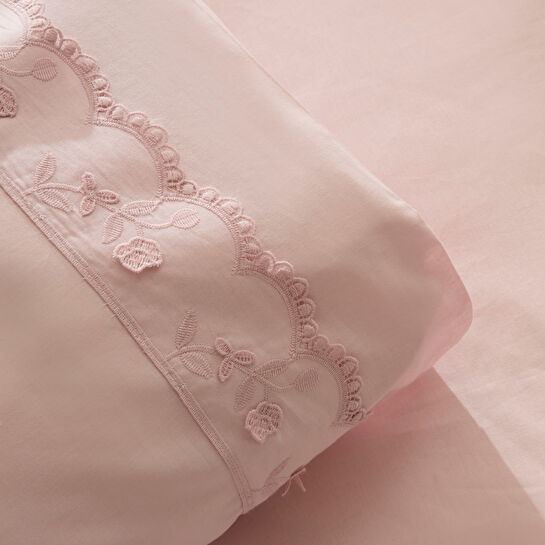 Karaca Home Delvyn %100 Pamuk Çift Kişilik Nevresim Takımı Pudra