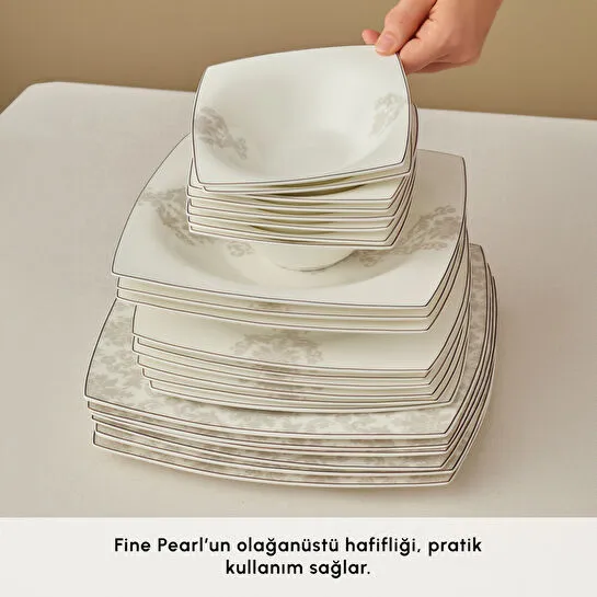 Karaca Fine Pearl Paris 58 Parça 12 Kişilik Yemek Takımı