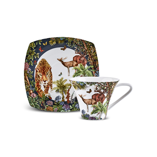 Karaca Fine Pearl Zoo 26 Parça Kahvaltı Seti Kare