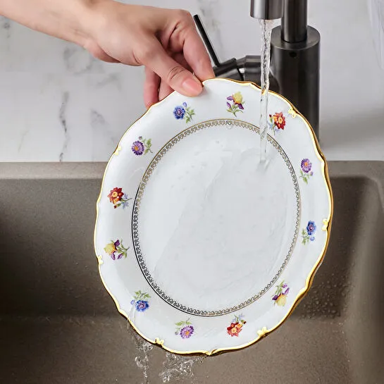 Karaca Royal Bone Diana 32 Parça 6 Kişilik Kahvaltı Takımı Gold