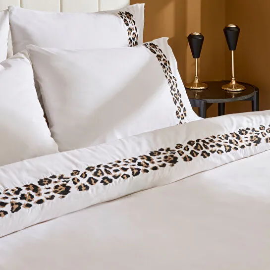 Karaca Home Furia %100 Pamuk Nakışlı Çift Kişilik Nevresim Takımı Beyaz