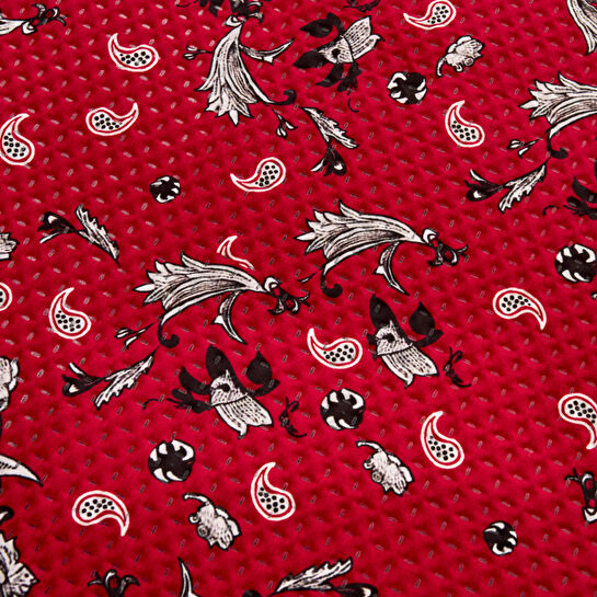 Karaca Home X 2Wins Rosso Notte Çift Kişilik Yatak Örtüsü Kırmızı