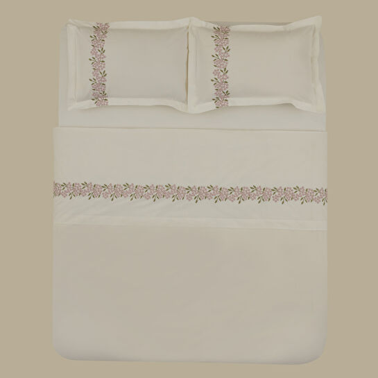 Karaca Home Rosven Nakışlı Çift Kişilik Nevresım Takımı Beyaz