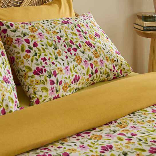 Sarah Anderson Bloomsy Çift Kişilik Nevresim Takımı Pembe