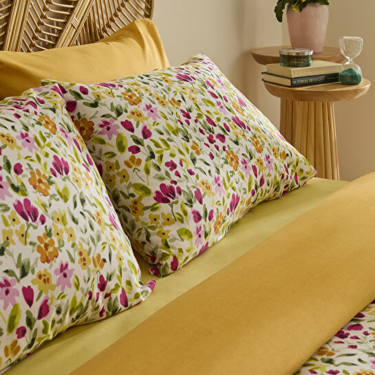 Sarah Anderson Bloomsy Çift Kişilik Nevresim Takımı Pembe