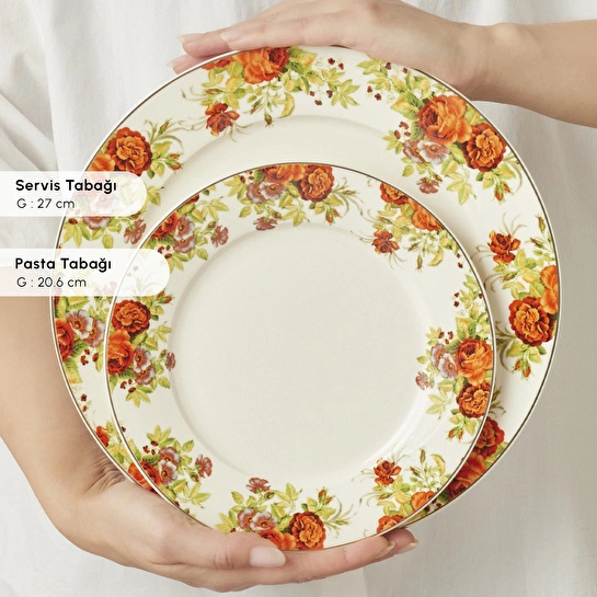 Karaca Elegance Bone Montebello 60 Parça 8 Kişilik Yemek Takımı