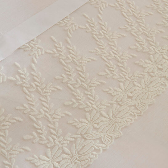 Karaca Home Elaria Dantelli Çift Kişilik Nevresim Takımı Beyaz