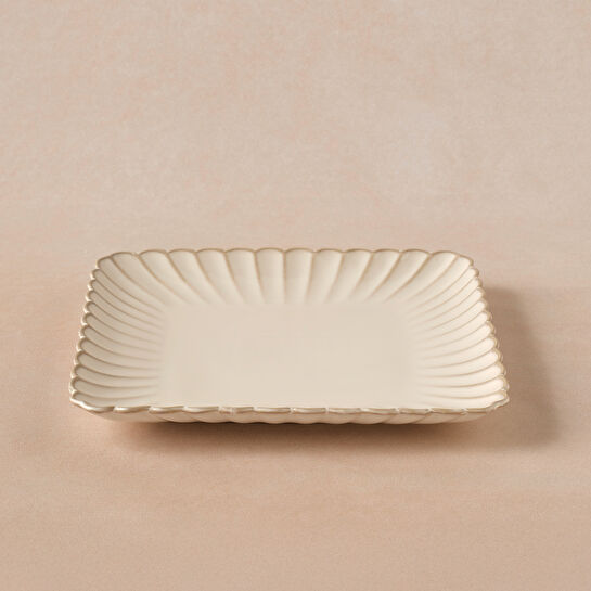 Karaca Daisy Kare Servis Tabağı 25,5 cm