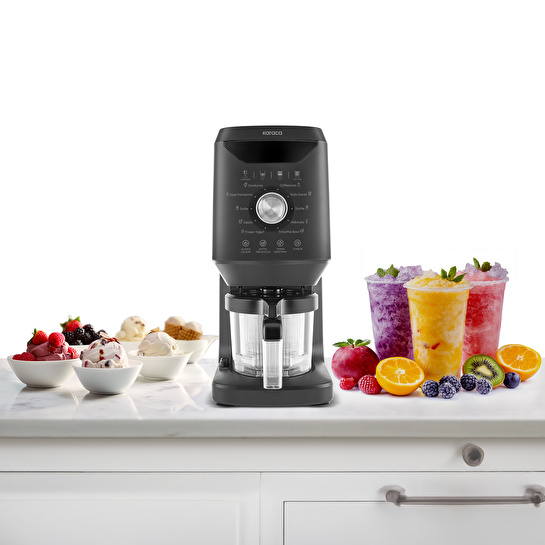 Karaca Scoopi 10 in 1 Dondurma Makinesi Matte Black