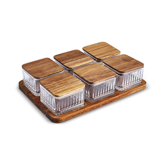 Karaca Mova Akasya 6'lı Tepsili Kahvaltılık