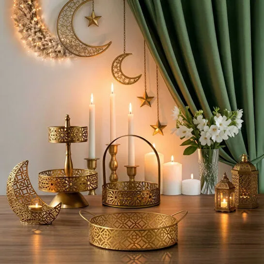 Karaca Home Sema Tepsi Gold 28 x 25 x 10,5 cm