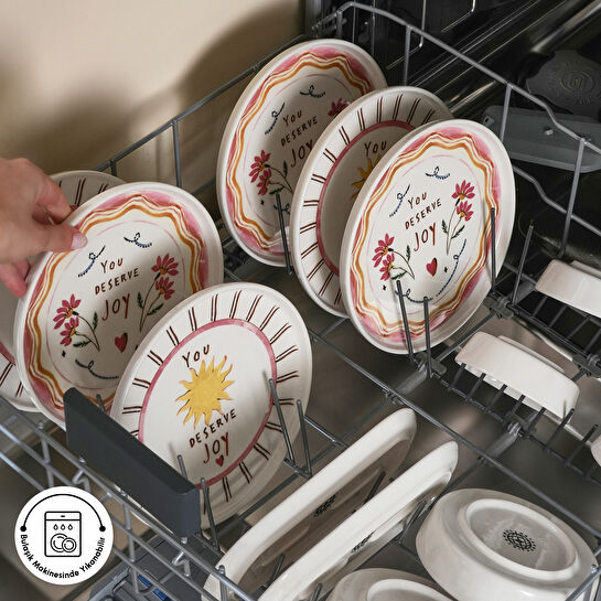 İstanbul Porselen La Bella Vita 14 Parça 6 Kişilik Kahvaltı Takımı