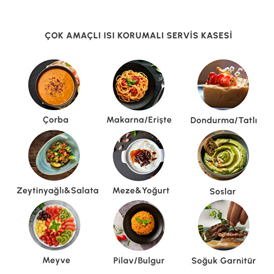 Karaca Mutfaksever Ice Hot Bowl Çelik Servis Kasesi 20 cm