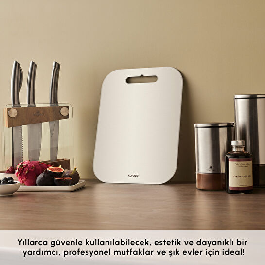 Karaca 304 Paslanmaz Çelik Kesme Tahtası Inox