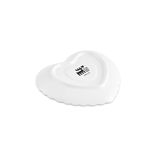 Karaca Pink Love Çay Fincanı ve Tabağı Beyaz