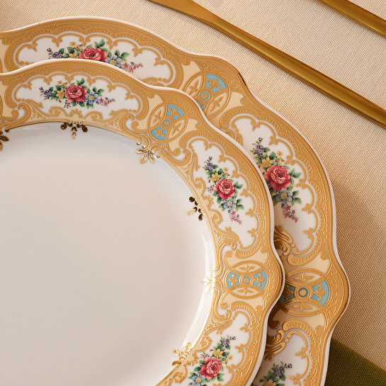 Karaca Forever Bone Majesty 24 Parça 6 Kişilik Yemek Takımı