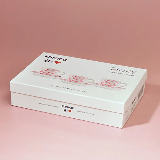 Karaca Pinky 6 Kişilik Kahve Fincan Takımı 80 ml