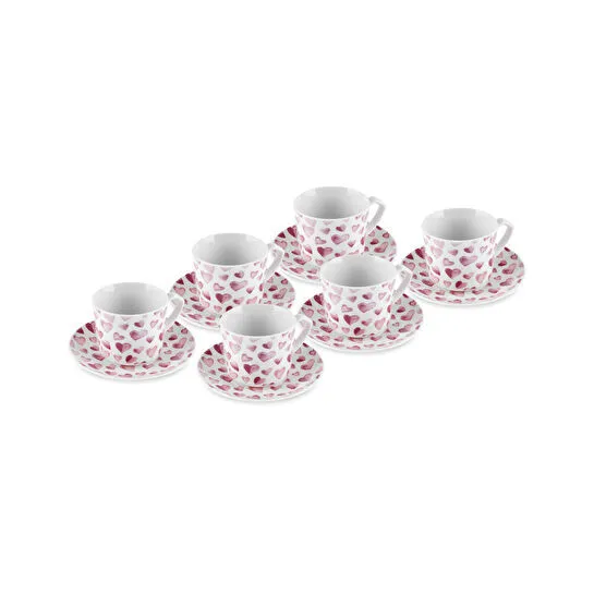 Karaca Pinky 6 Kişilik Kahve Fincan Takımı 80 ml