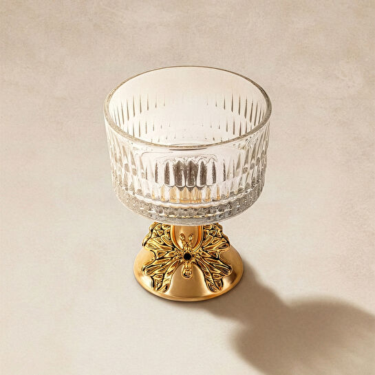 Karaca Home Lümina Dekoratif Ayaklı Cam Çerezlik 8,5 cm