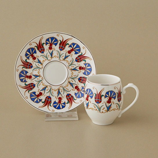 Karaca Lalezar 6 Kişilik Kahve Fincan Takımı 90 ml