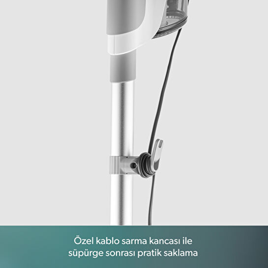 Homend Dustroyer 1272H 2 in 1 Kablolu Dikey Süpürge Beyaz Gri