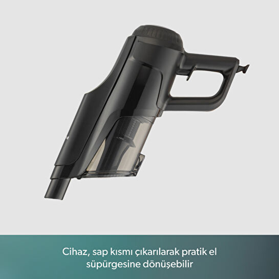 Homend Dustroyer  1272H 2 in 1 Kablolu Dikey Süpürge Siyah