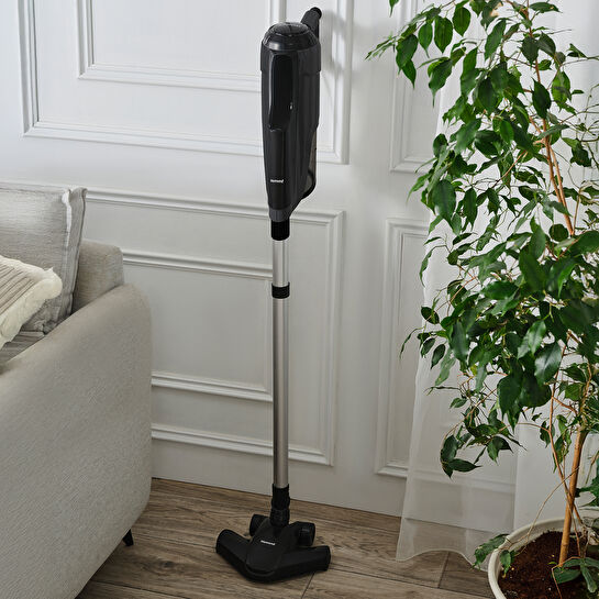 Homend Dustroyer 1272H 2 in 1 Metal Borulu Kablolu Dikey Süpürge Siyah