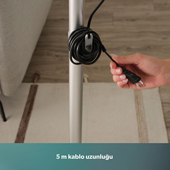 Homend Dustroyer 1272H 2 in 1 Metal Borulu Kablolu Dikey Süpürge Siyah