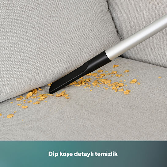 Homend Dustroyer 1272H 2 in 1 Metal Borulu Kablolu Dikey Süpürge Siyah