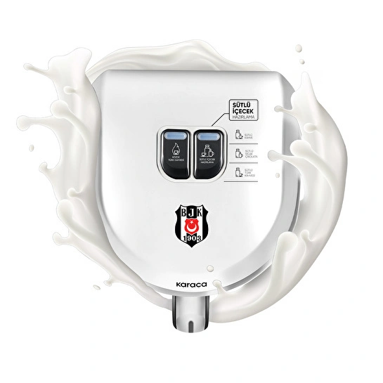 Karaca x Beşiktaş Lisanslı Hatır Hüps Marş Söyleyen Sütlü Türk Kahve Makinesi