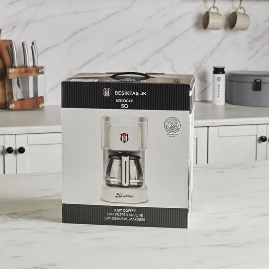 Karaca x Beşiktaş Just Coffee Aroma 2 in 1 Filtre Kahve ve Çay Demleme Makinesi